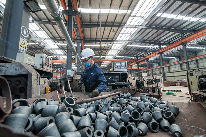 江门网架配件-锥头加工车间